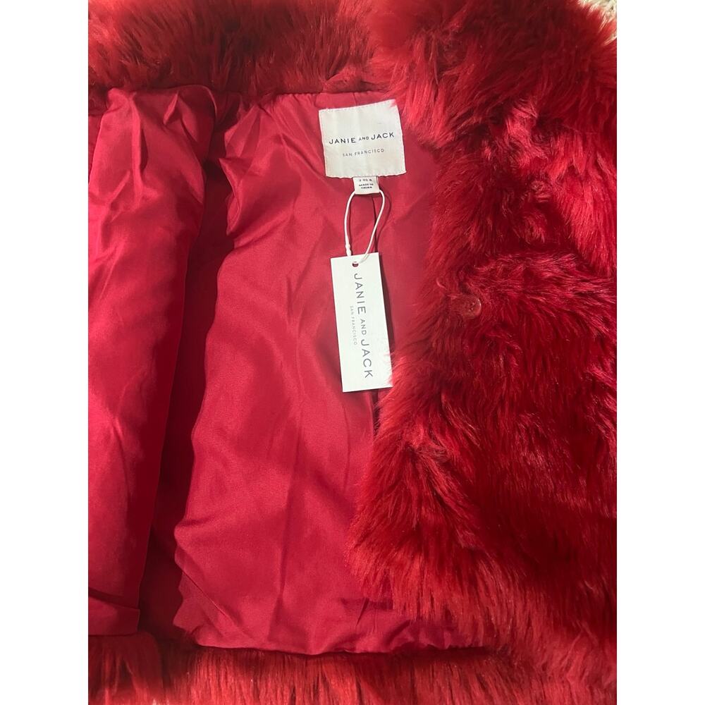 NWT❤️Janie and Jack Faux Fur Jacket sz7/8 - Picture 4 of 8